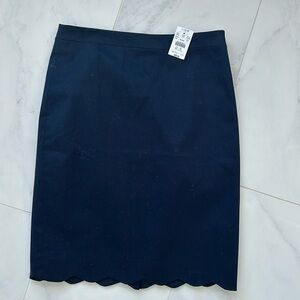NWT J Crew scallop skirt